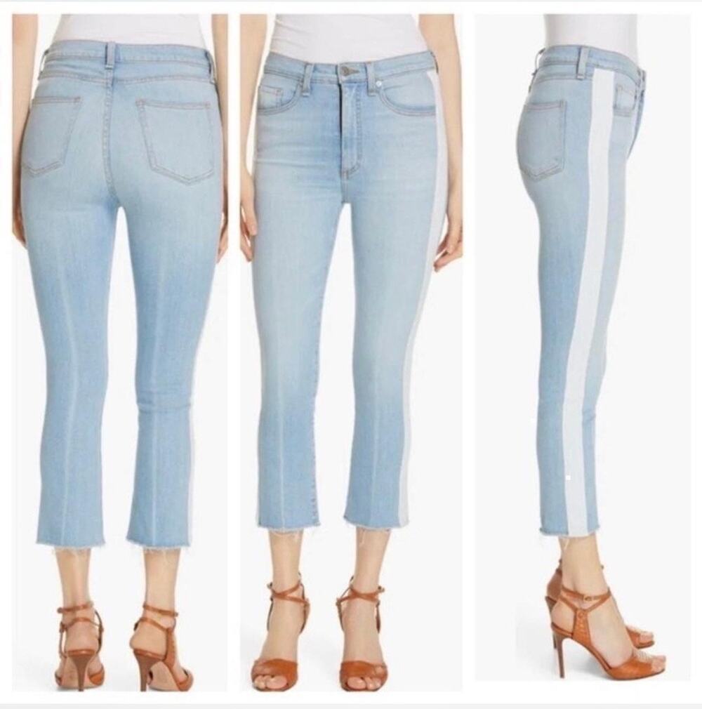 Veronica Beard Women’s Light Wash Carley Kick Flare High Rise Jeans